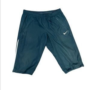 Vintage Women's NIKE Fit Dry Cropped Capri Pants Leggings Size Small S Gray